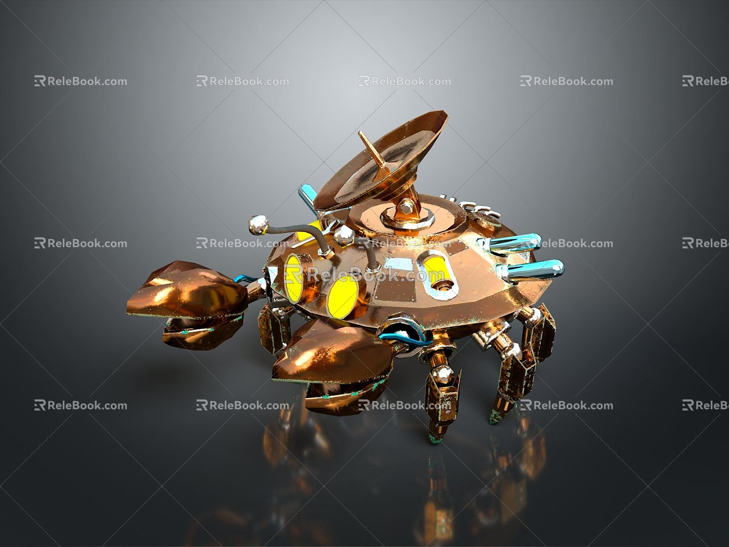 Mech tank mech insect mech spider crab machine crab mechanical crab mech crab 3d model