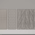 Modern Decorative Partition Screens With Geometric And Leaf Pattern Interior Designs
