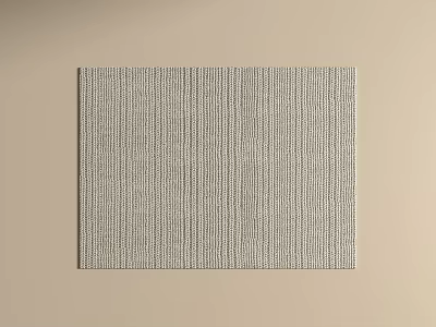 Modern Square Carpet with Gray Striped Textured Pattern for Home Decor 3d model