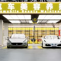 4S Shop Professional Automobile Beauty Maintenance Service Area With Two Cars