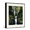 Modern Landscape Painting Simple Green Study Landscape Waterfall Decorative Painting 3d model