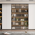 Modern bookcase 3d model