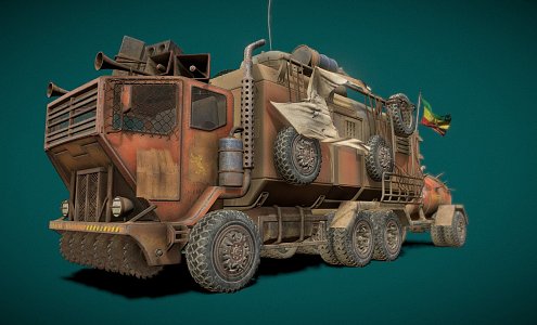 Weapon Monster Truck 3d model