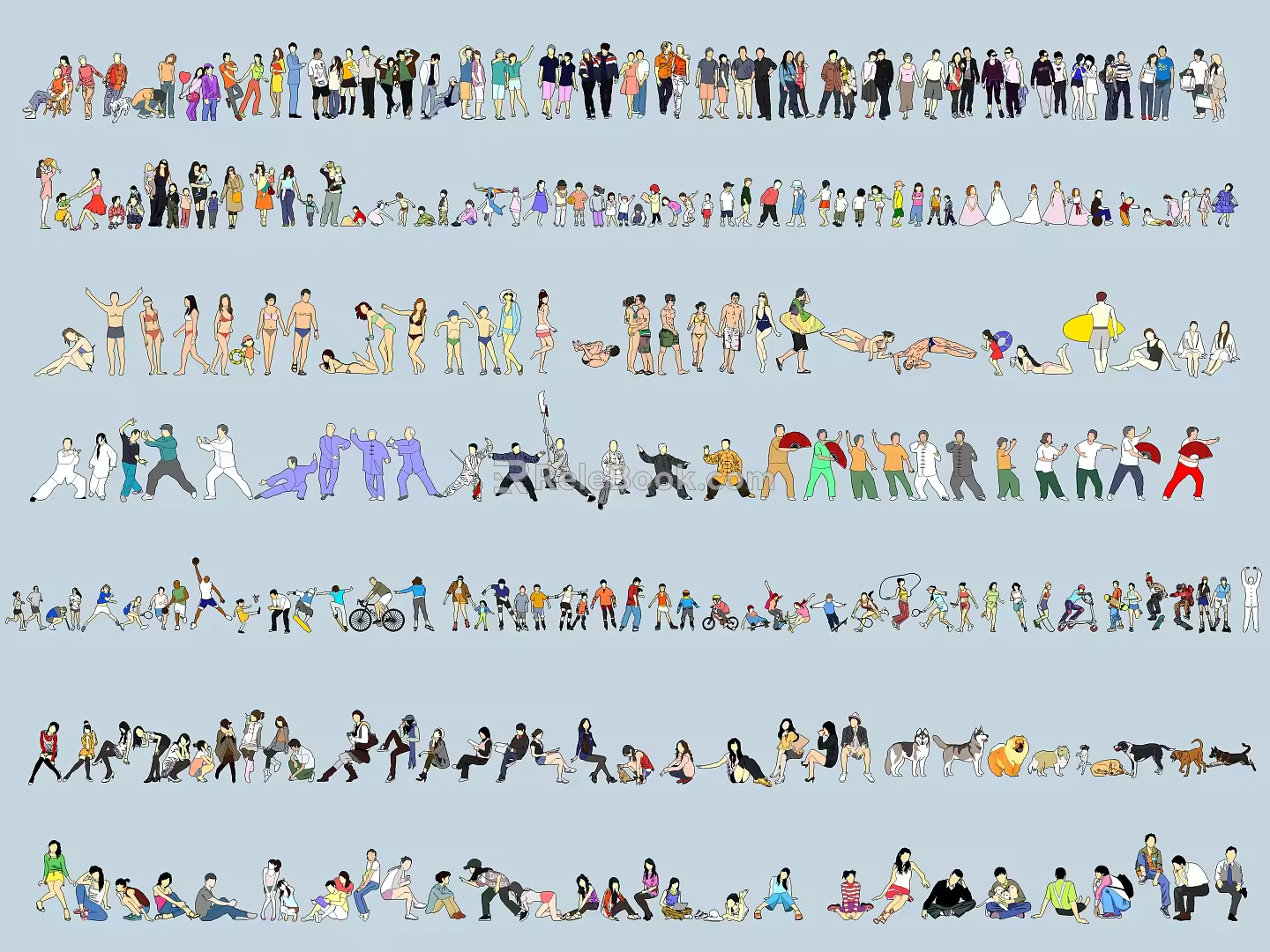 2d character background 3d model