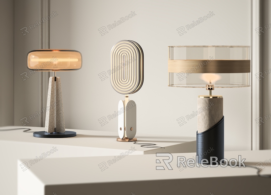 Table lamp combination model