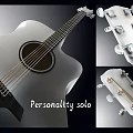 Silver Acoustic Guitar With Wooden Body Black Bridge And Steel Strings