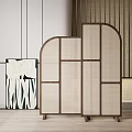 New Chinese Style Screen Partition 3d model