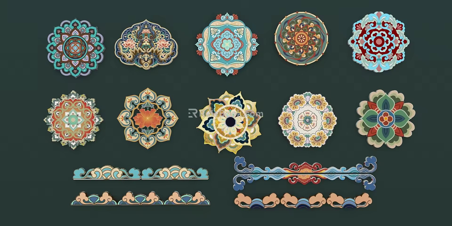 Dunhuang Pattern 3d model