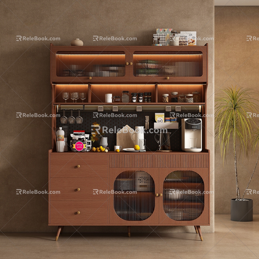 Middle Style Sideboard 3d model