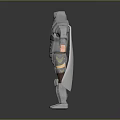 Human Warrior Character In Silver Armor With Helmet Breastplate Leg Armor And Cloak