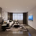 Luxurious SPA Corridor With Art Decor Soft Lighting And Greenery 3d model
