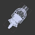Industrial Pump Equipment With Aluminum Body Blue Casing Brass Fittings And Red Fasteners