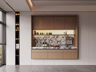 Modern Wine Cabinet Tea Cabinet Water Bar Cabinet Sideboard Cabinet 3d model