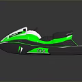 Green Hydrosport Jet Ski With Modern Sleek Design Streamlined Body And Solar Panel