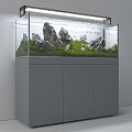 Modern fish tank 3d model