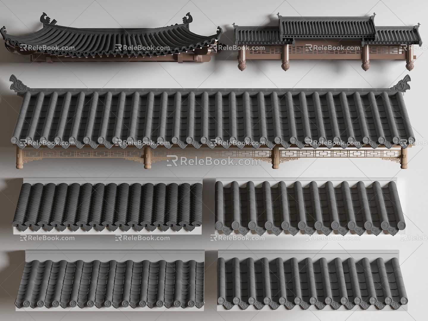 Chinese eaves 3d model