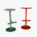 Modern bar stool 3d model