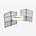 Iron metal gate 3d model