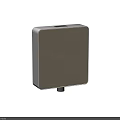 Modern Bathroom Accessory With Brushed Metal Finish And Wall Mount Design