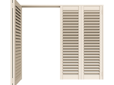 Retro solid wood folding blinds 3 sides L frame 4 model