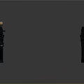 Futuristic Tactical Rifles Black Modern Design With Scope Barrel And Grip
