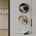 Sleek Modern Wall Lamps With Ceramic Shades And Matte Black Bases For Home Interior