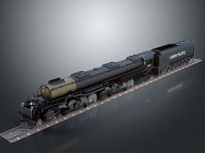 modern train vintage train steam train carriage locomotive head steam carriage 3d model