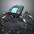 Advanced Mechanical Robot Spider With Metallic Structure And Multi Legged Design 3d model