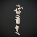 Thalia robot female robot AI robot T-shaped AI robot 3d model
