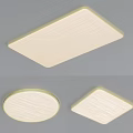 Simple ultra-thin ceiling lamp square round 3d model