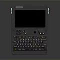 Rugged Handheld Industrial Computer With Full Keyboard And Durable Screen Design