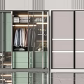 Modern Wardrobe Interior Design With Sliding Glass Doors Storage Shelves And Hanging Space