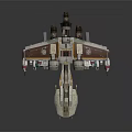 Modern fighter sci-fighter sci-fighter space fighter 3d model