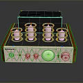 NOSUNNY Audio Amplifier With Vacuum Tubes Silver Knobs And Red Frame
