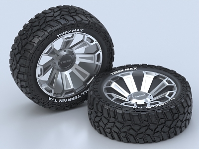 tire spare wheel hub car tire wheel 3d model