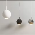 Modern Spherical Pendant Lights With White Black And Mirrored Finishes For Interior Decor