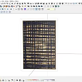 Abstract Painting With Black Grid Lines And Gold Textured Modern Art Design