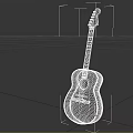 Classic Wooden Acoustic Guitar With Natural Wood Grain And Handcrafted Design For Music Enthusiasts