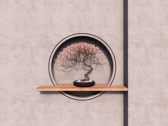 Bonsai Dasai Bonsai Peach Blossom Peach Tree 3d model