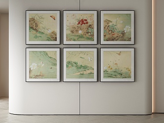 New Chinese Decorative Painting 3d model