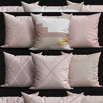 Modern Pillow Fabric Pillow 3d model