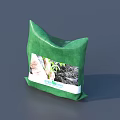 Green Potting Soil Bag With Garden Plant Image And Label For Home Use