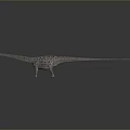 Detailed 3D Dinosaur Model With Long Neck Tail And Spotted Body On Gray Background