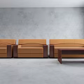 Modern Sofa Combination Leather Sofa Single Sofa Double Sofa 3d model