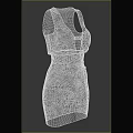 Sleeveless Two Tone Women's Dress With Light Upper Dark Lower And Slim Fit Design For Fashion