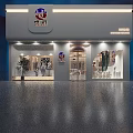 Modern Clothing Store Interior With Marble Decor Sofa Seating And Fashion Display Racks