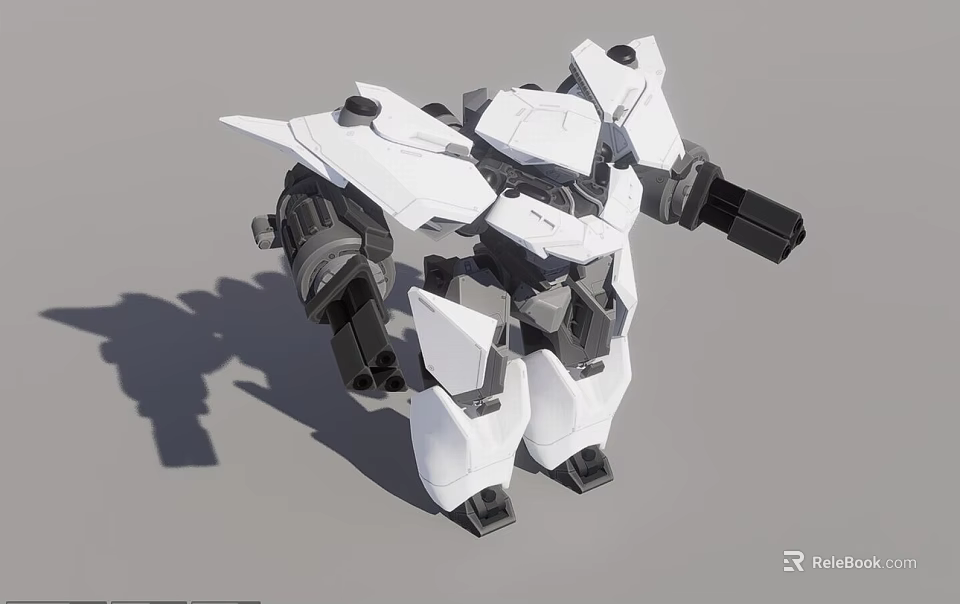 Advanced Medical Device With White Gray Mechanical Structure And Modern 3D Design 3d model 