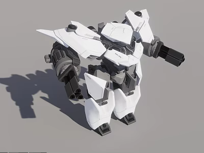 Advanced Medical Device With White Gray Mechanical Structure And Modern 3D Design 3d model