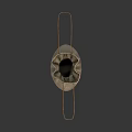 Gray Cloth Bag With Brown Handles And Simple Design For Daily Household Essentials