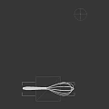 Essential Stainless Steel Kitchen Whisk with Ergonomic Black Handle for Baking and Cooking